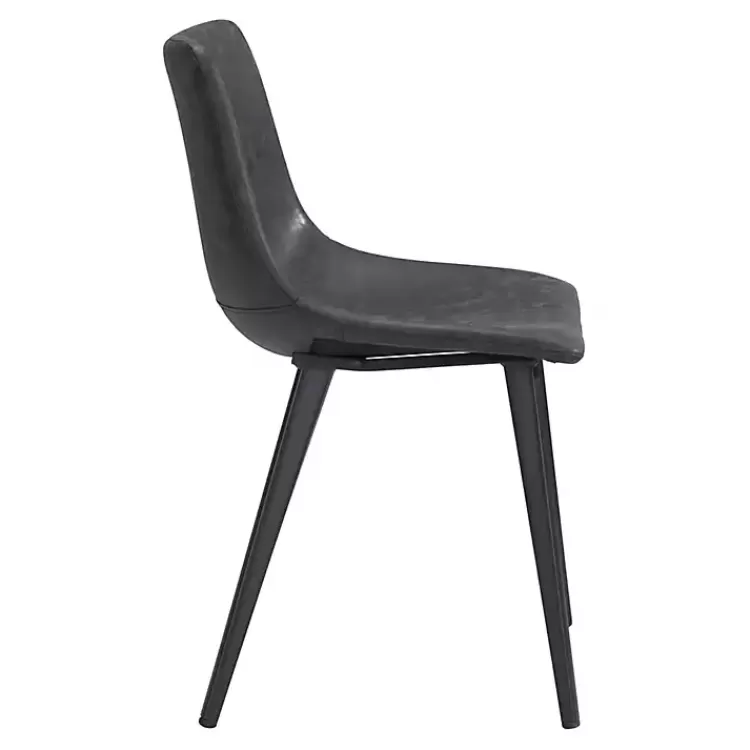 black_faux_leather_scoop_dining_chairs_set_of__2-1.webp Faux Leather Scoop Dining Chairs, Set of 2>Kirklands Home Cheap