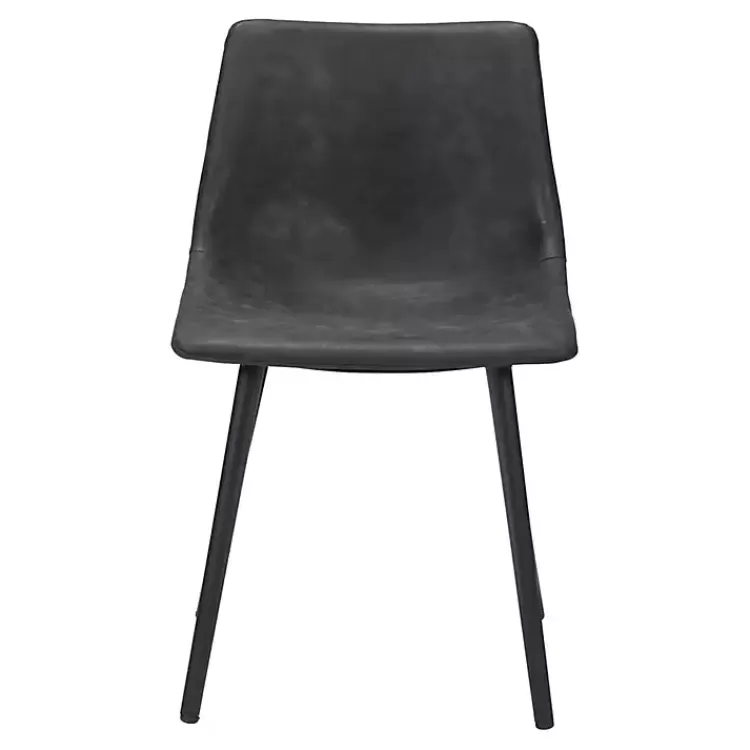 black_faux_leather_scoop_dining_chairs_set_of__3-1.webp Faux Leather Scoop Dining Chairs, Set of 2>Kirklands Home Cheap