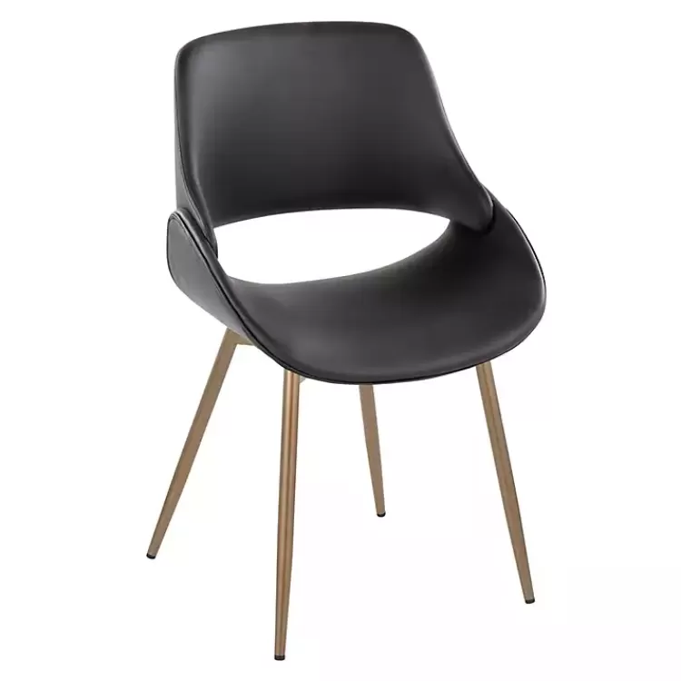 Faux Leather Scooped Accent Chairs, Set of 2>Kirklands Home Sale