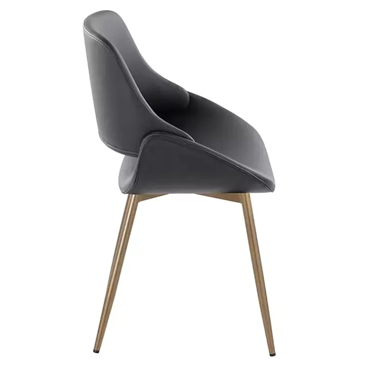 black_faux_leather_scooped_accent_chairs_set_of__2.webp Faux Leather Scooped Accent Chairs, Set of 2>Kirklands Home Sale