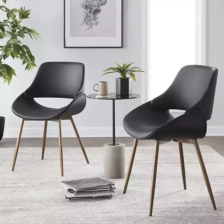 black_faux_leather_scooped_accent_chairs_set_of__8.webp Faux Leather Scooped Accent Chairs, Set of 2>Kirklands Home Sale