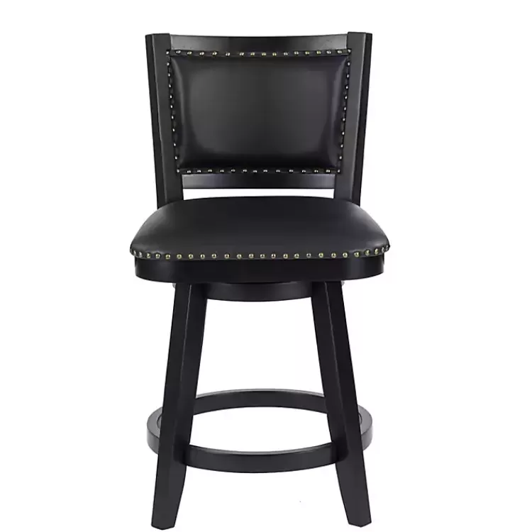 Faux Leather Upholstered Counter Stool>Kirklands Home Online