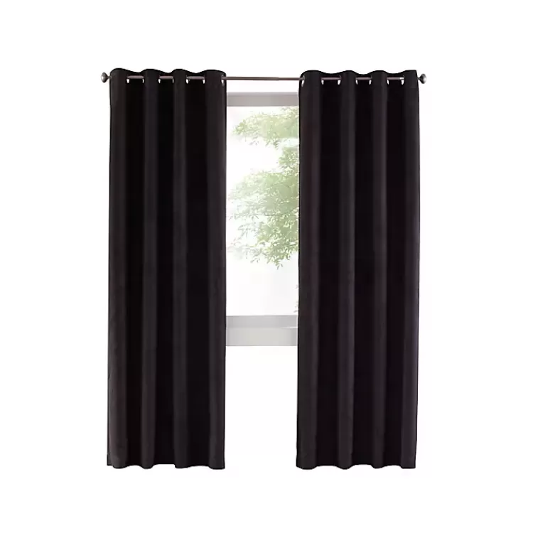 Faux Suede out Curtain Panel, 95 in.>Kirklands Home Shop