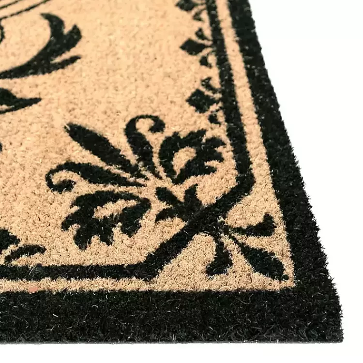 black_fleur_de_lis_monogram_h_doormat_3.webp Black Fleur De Lis Monogram H Doormat>Kirklands Home Flash Sale
