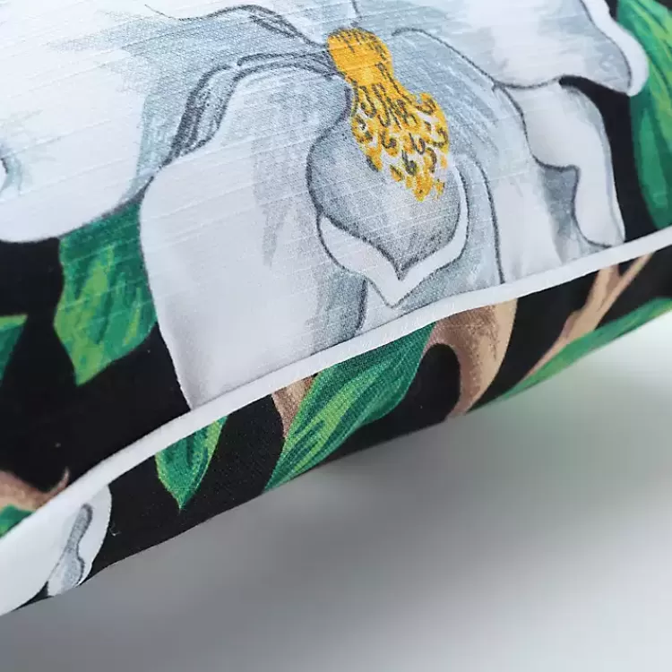 Black Floral Blooms 2-pc. Outdoor Pillows>Kirklands Home Discount