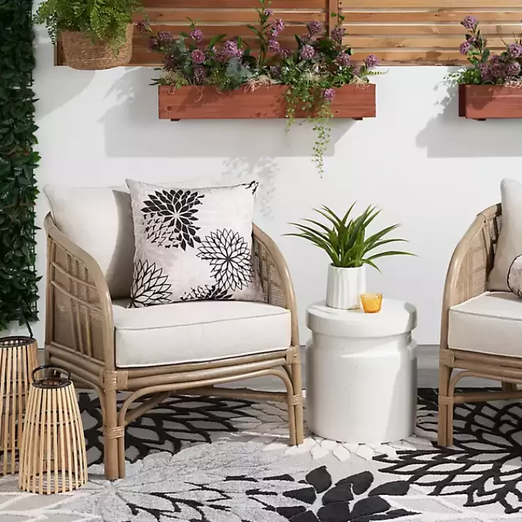 black_floral_chevron_outdoor_throw_pillow_4.webp Floral Chevron Outdoor Throw Pillow>Kirklands Home Sale
