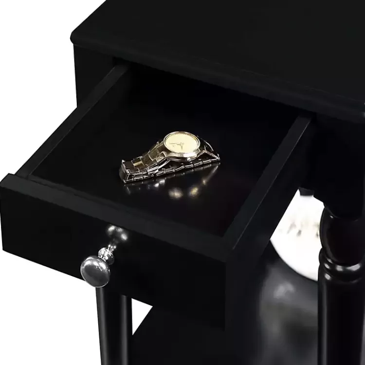 black_french_country_single_drawer_accent_table_4.webp French Country Single Drawer Accent Table>Kirklands Home Discount