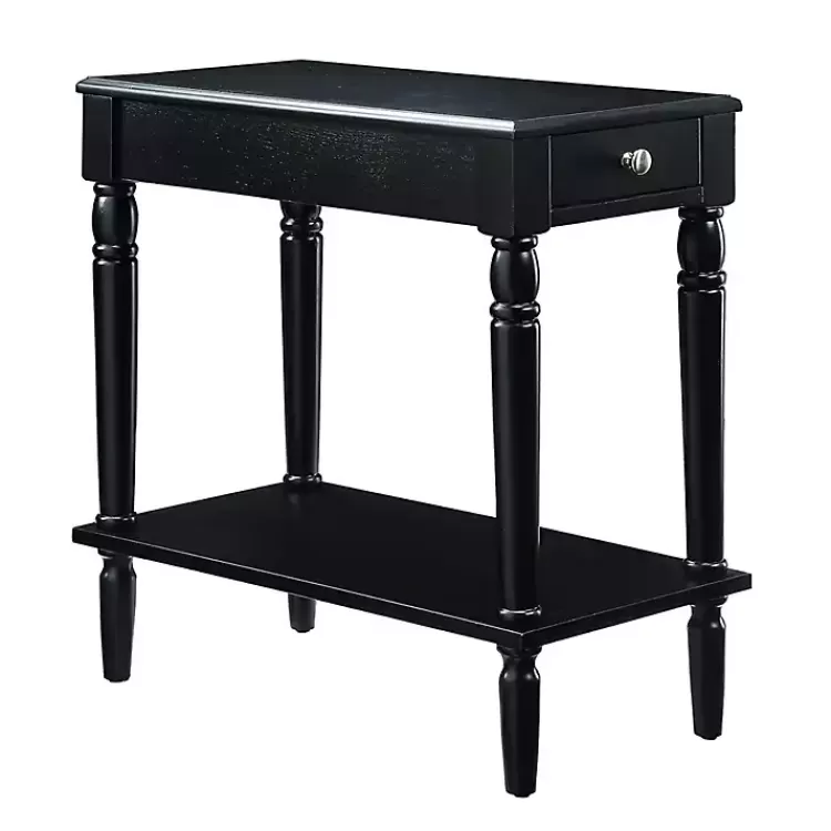 black_french_country_single_drawer_accent_table_6.webp French Country Single Drawer Accent Table>Kirklands Home Discount