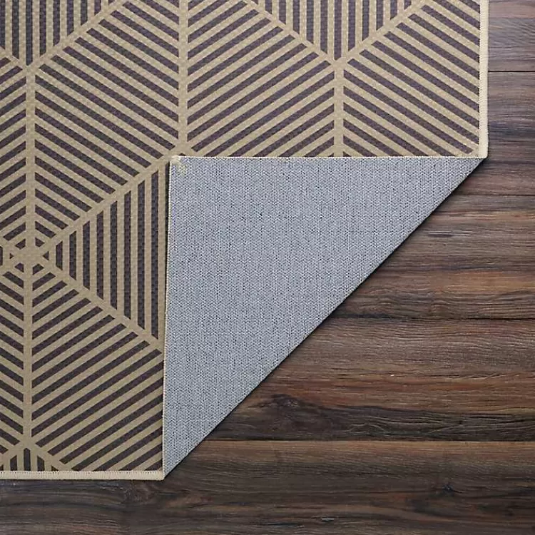 black_geometric_washable_area_rug_x_3.webp Black Geometric Washable Area Rug, 5x7>Kirklands Home Shop