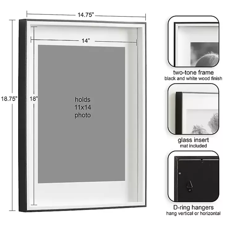 Black Gibson 3-pc. Gallery Frame Set, 14x18 in.>Kirklands Home Flash Sale