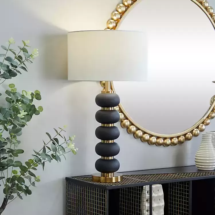 black_gold_metal_spindle_table_lamp_2.webp Black Gold Metal Spindle Table Lamp>Kirklands Home Shop