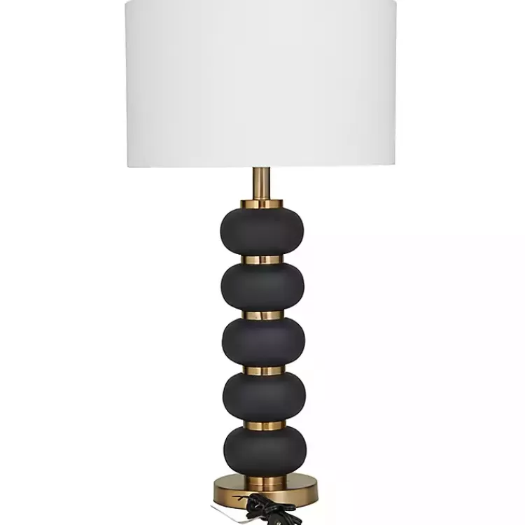 black_gold_metal_spindle_table_lamp_5.webp Black Gold Metal Spindle Table Lamp>Kirklands Home Shop