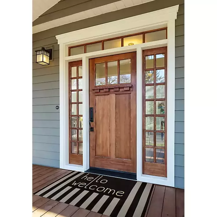black_hello_welcome_doormat_4.webp Black Hello Welcome Doormat>Kirklands Home Flash Sale