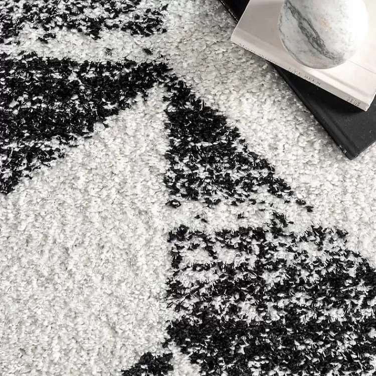 black_herringbone_shag_area_rug_x_3.webp Black Herringbone Shag Area Rug, 9x12>Kirklands Home Flash Sale