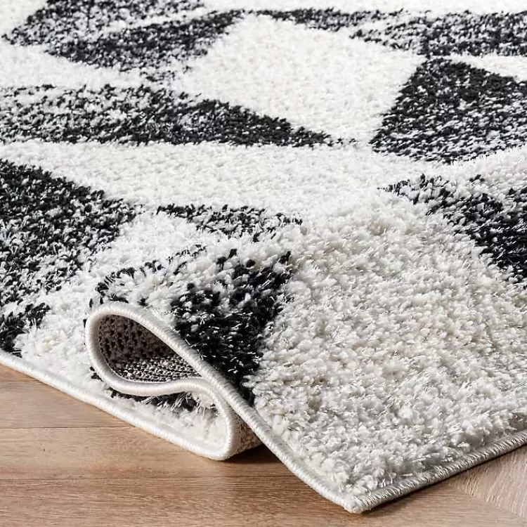 black_herringbone_shag_area_rug_x_4.webp Black Herringbone Shag Area Rug, 9x12>Kirklands Home Flash Sale