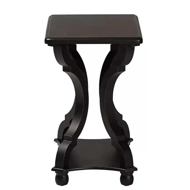 black_hourglass_wood_accent_table_2.webp Hourglass Wood Accent Table>Kirklands Home Best Sale