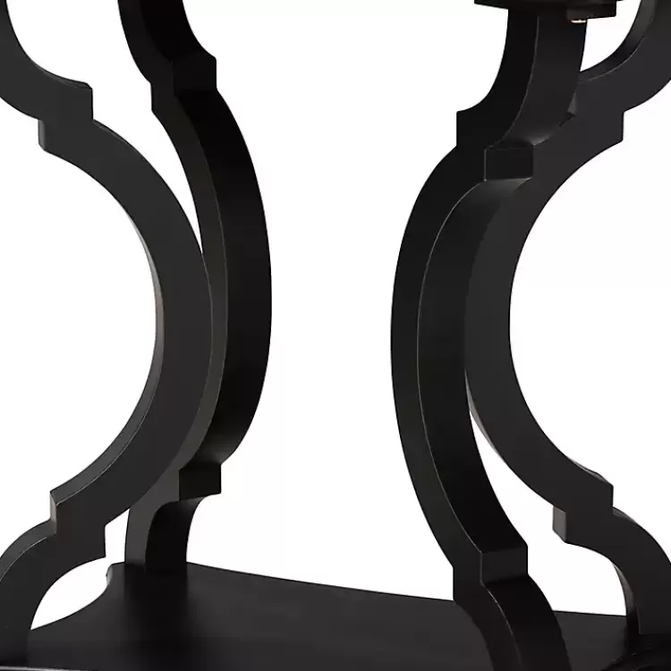 black_hourglass_wood_accent_table_3.webp Hourglass Wood Accent Table>Kirklands Home Best Sale