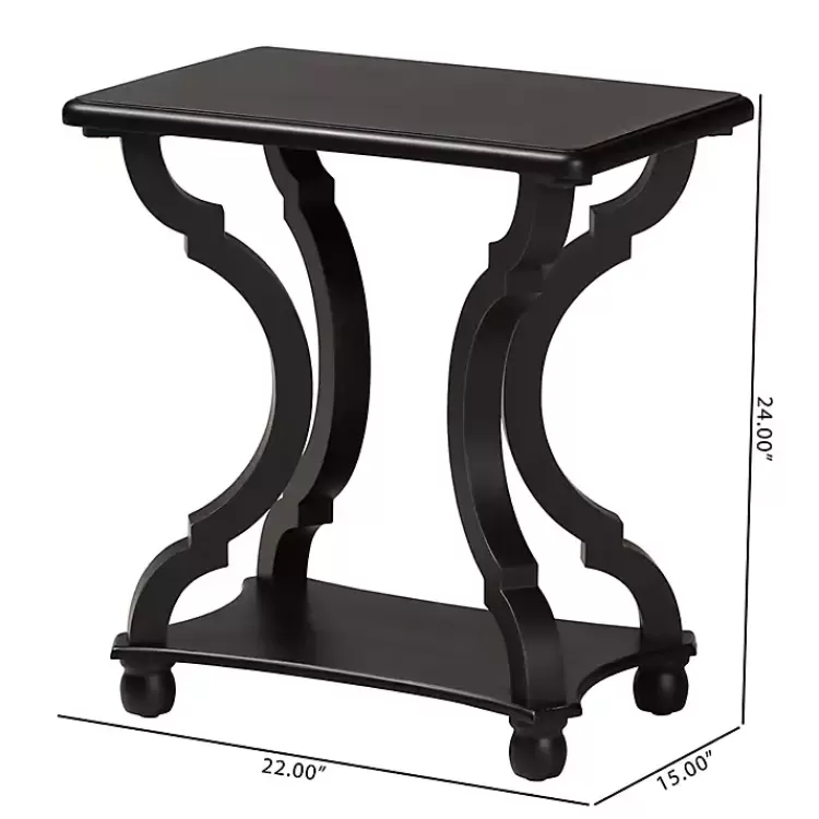 black_hourglass_wood_accent_table_8.webp Hourglass Wood Accent Table>Kirklands Home Best Sale