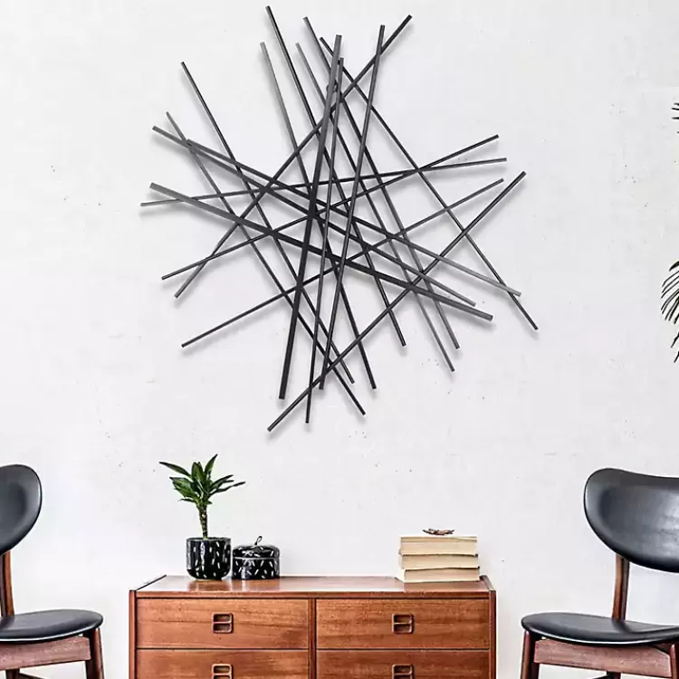 Icilio Abstract Linear Wall Plaque>Kirklands Home Fashion