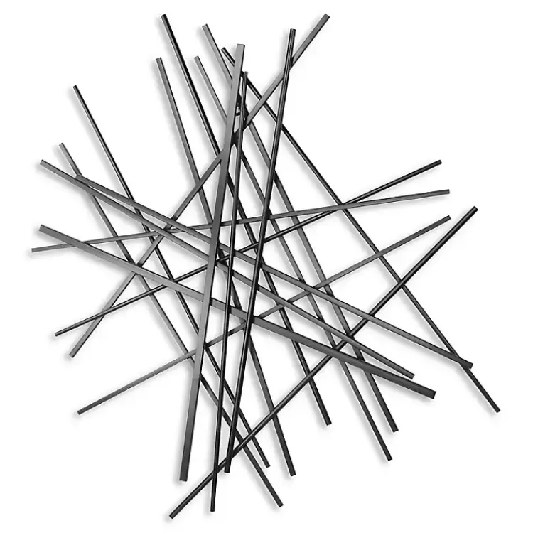 black_icilio_abstract_linear_wall_plaque_3.webp Icilio Abstract Linear Wall Plaque>Kirklands Home Fashion