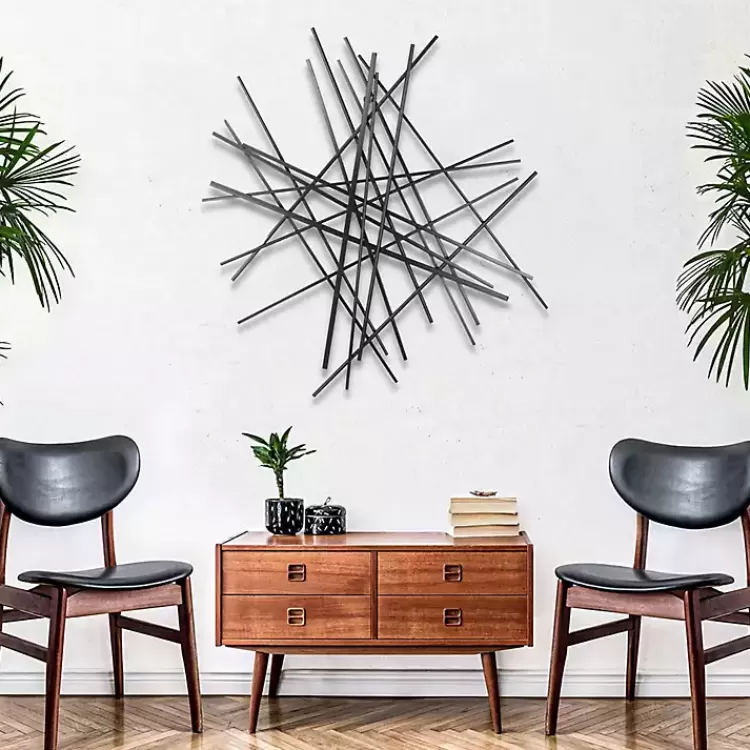black_icilio_abstract_linear_wall_plaque_6.webp Icilio Abstract Linear Wall Plaque>Kirklands Home Fashion