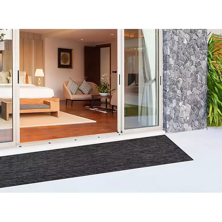 black_intertwine_indooroutdoor_runner_2.webp Intertwine Indoor/Outdoor Runner>Kirklands Home Discount