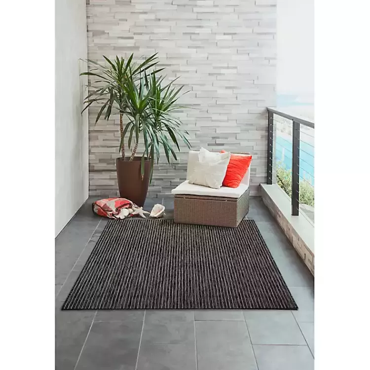 black_intertwined_santal_outdoor_area_rug_x_3.webp Intertwined Santal Outdoor Area Rug, 6x9>Kirklands Home Discount