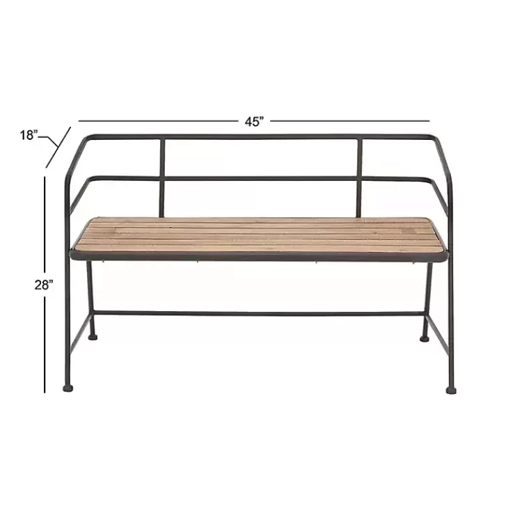 black_iron_and_wooden_seat_industrial_bench_3.webp Black Iron and Wooden Seat Industrial Bench>Kirklands Home Best