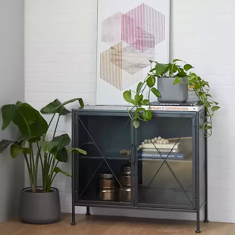 Iron X-Panel Cabinet>Kirklands Home Cheap