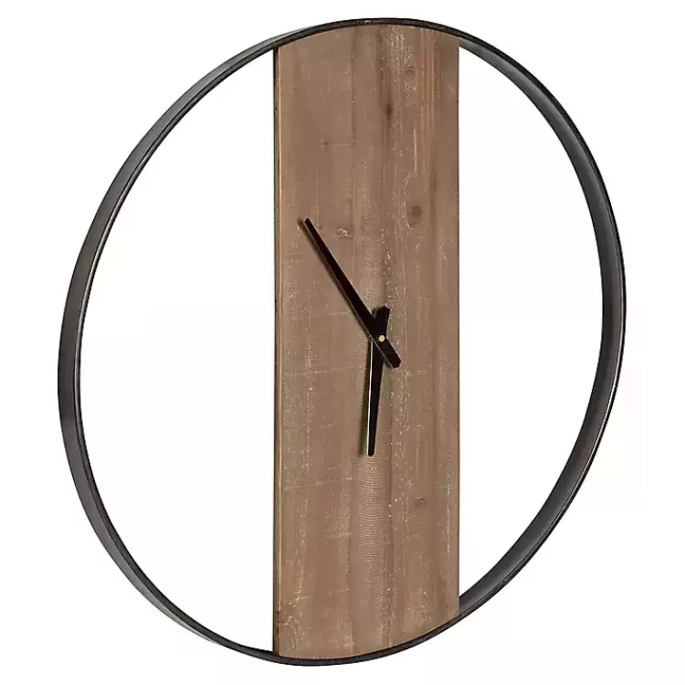 Ladd Natural Wood Wall Clock>Kirklands Home Best