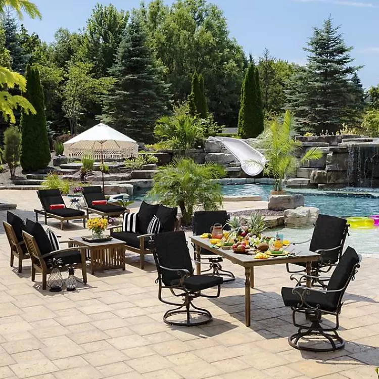 black_leala_texture_outdoor_deep_seat_cushions_6.webp Leala Texture Outdoor Deep Seat Cushions>Kirklands Home Flash Sale