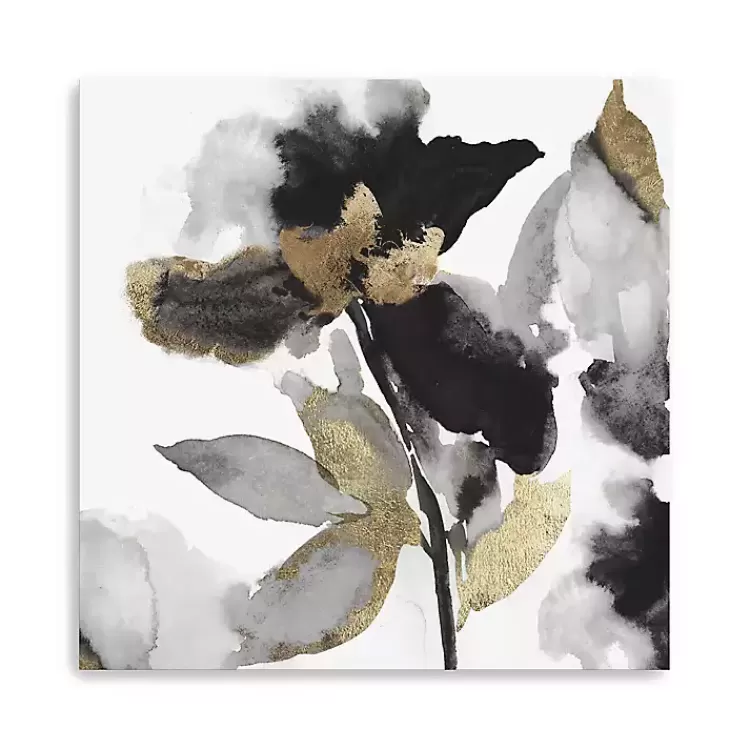Black Leaves II Giclee Canvas Art Print, 40x40 in.>Kirklands Home Fashion