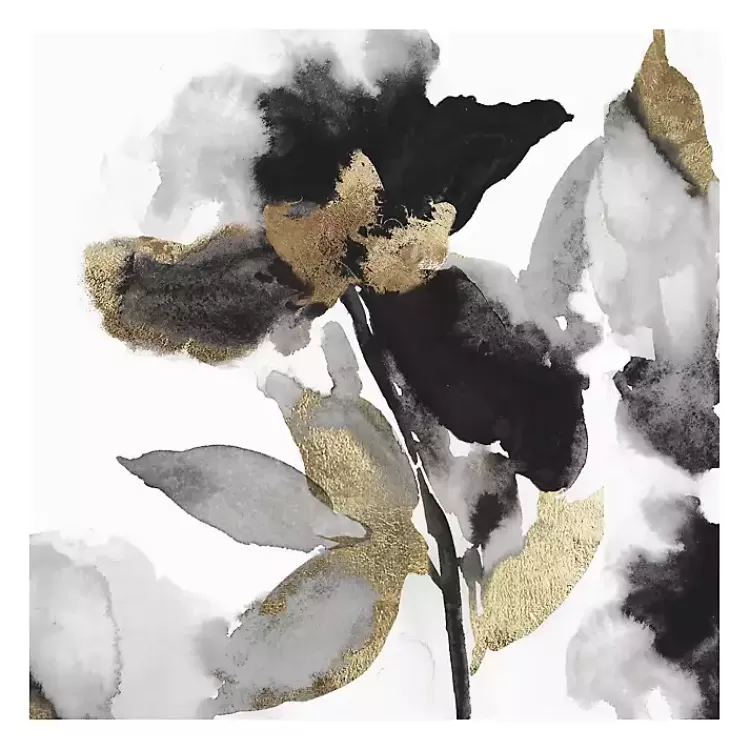 Black Leaves II Giclee Canvas Art Print, 30x30 in.>Kirklands Home Store