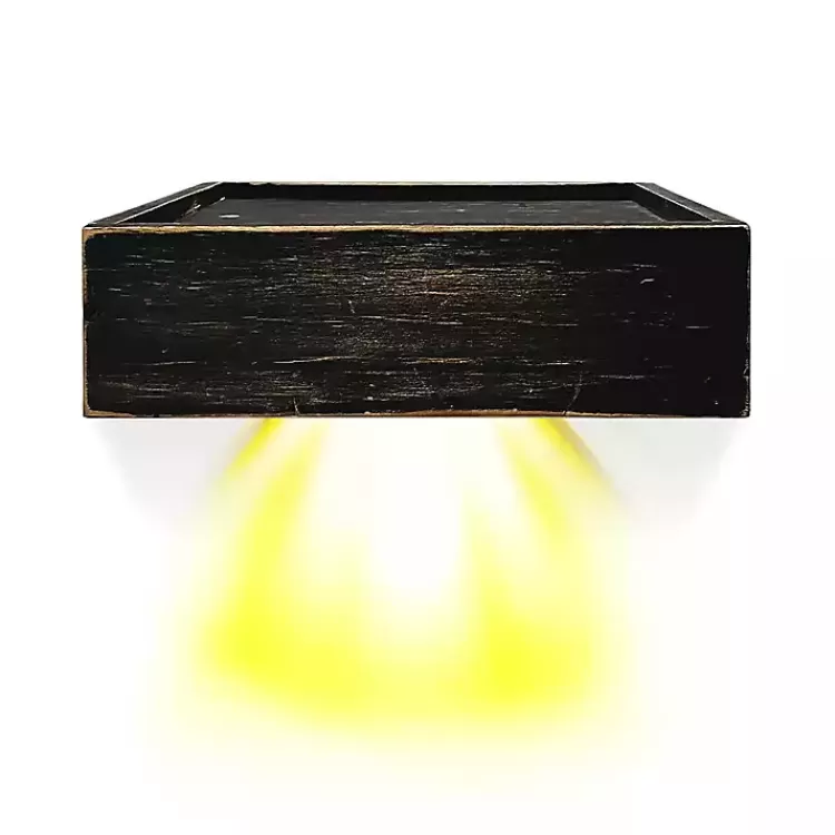 Black LED Floating Shelf with Remote, 7 in.>Kirklands Home Flash Sale