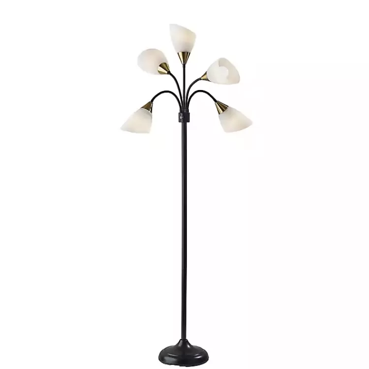 Black 5-Light Adjustable Tree Floor Lamp>Kirklands Home Outlet
