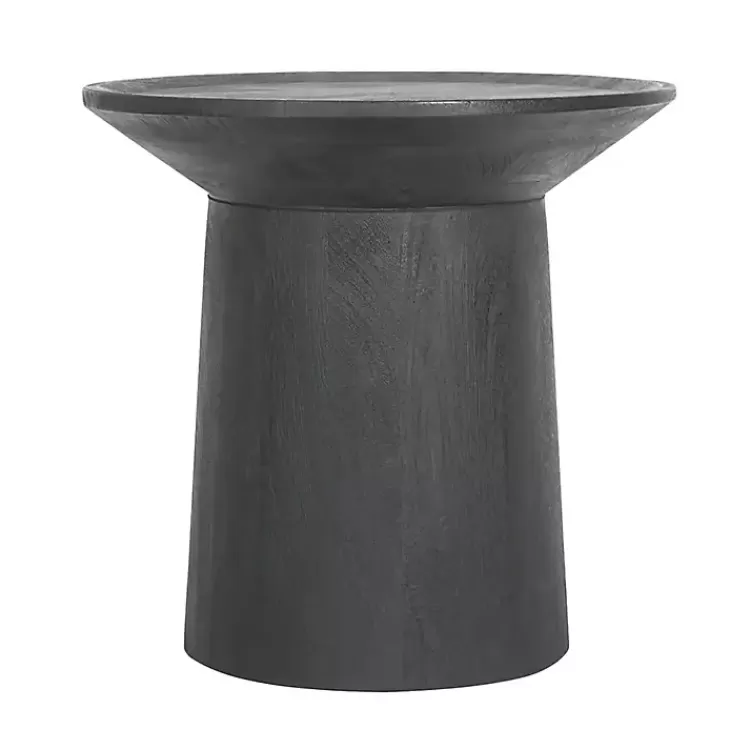 Mango Wood Round Pedestal Accent Table>Kirklands Home Best