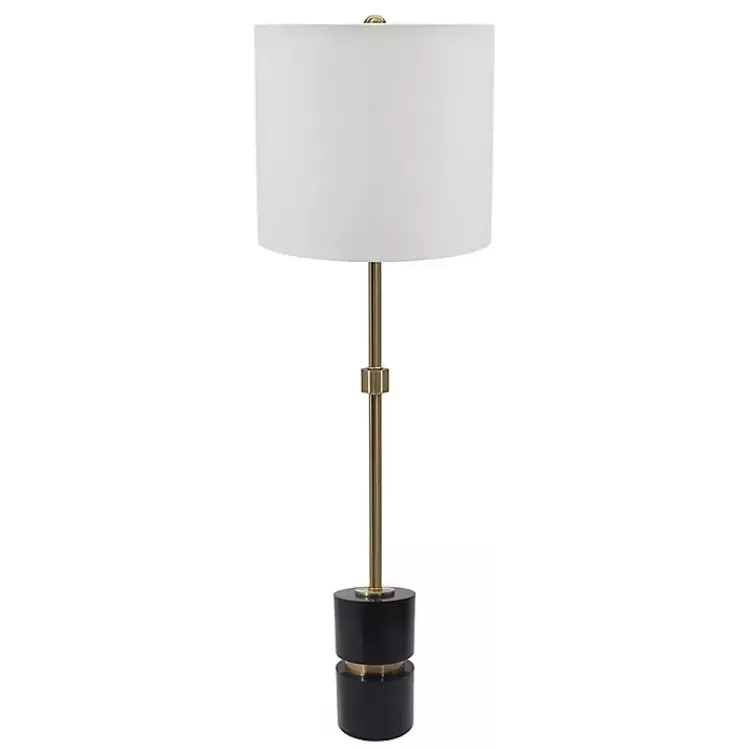 Black Marble and Gold Metal Buffet Lamp>Kirklands Home Best Sale