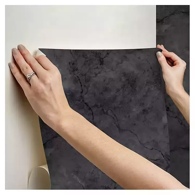 black_marble_peel__stick_wallpaper_7.webp Marble Peel & Stick Wallpaper>Kirklands Home Cheap