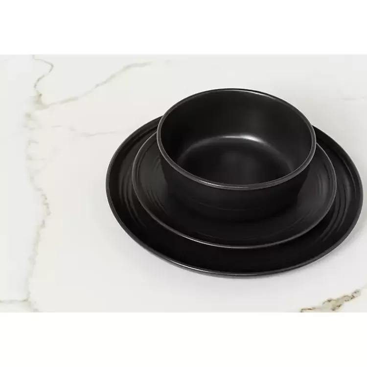 black_matte_double_line_pc_dinnerware_set_2.webp Matte Double Line 16-pc. Dinnerware Set>Kirklands Home Best