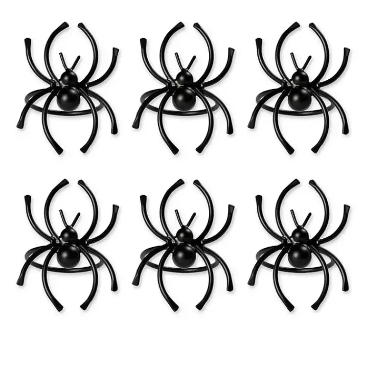 Matte Spider Napkin Rings, Set of 6>Kirklands Home Fashion