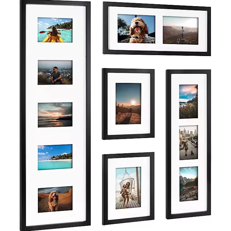 Black Matted 5-pc. Gallery Wall Picture Frame Set>Kirklands Home New