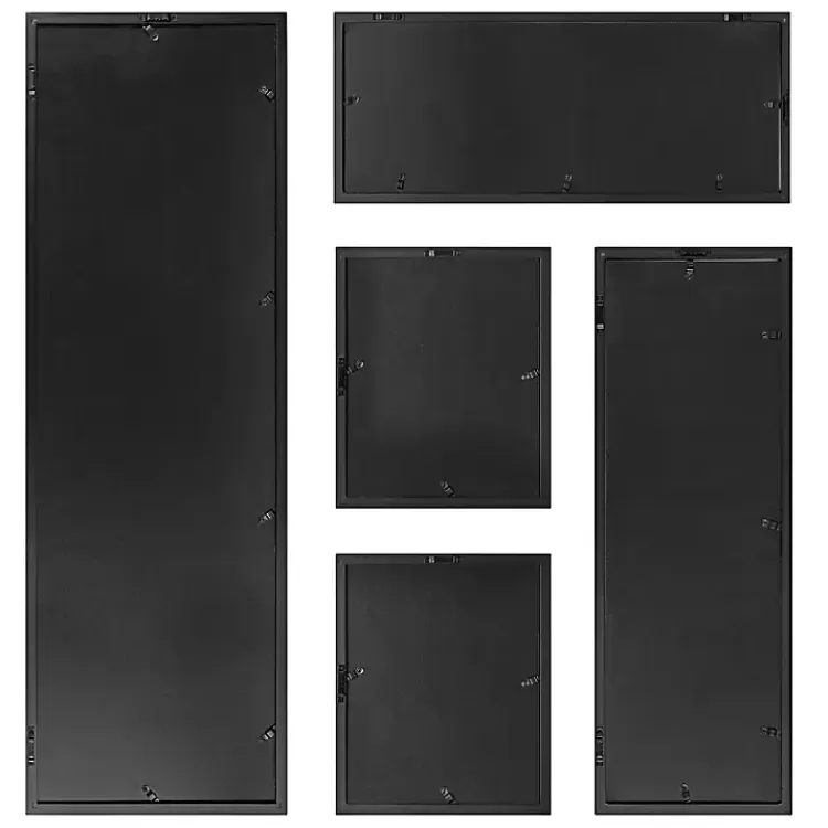 black_matted_pc_gallery_wall_picture_frame_set_4.webp Black Matted 5-pc. Gallery Wall Picture Frame Set>Kirklands Home New