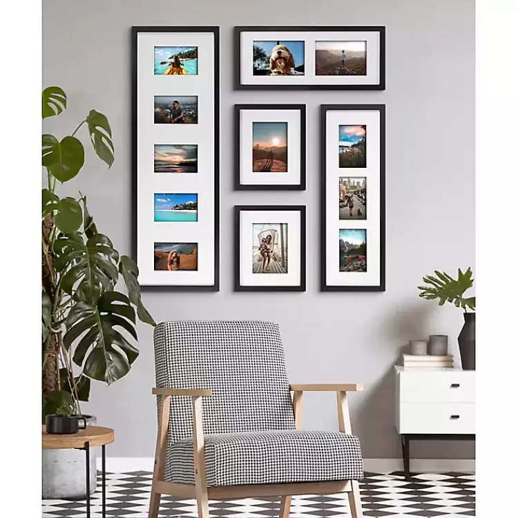 black_matted_pc_gallery_wall_picture_frame_set_5.webp Black Matted 5-pc. Gallery Wall Picture Frame Set>Kirklands Home New