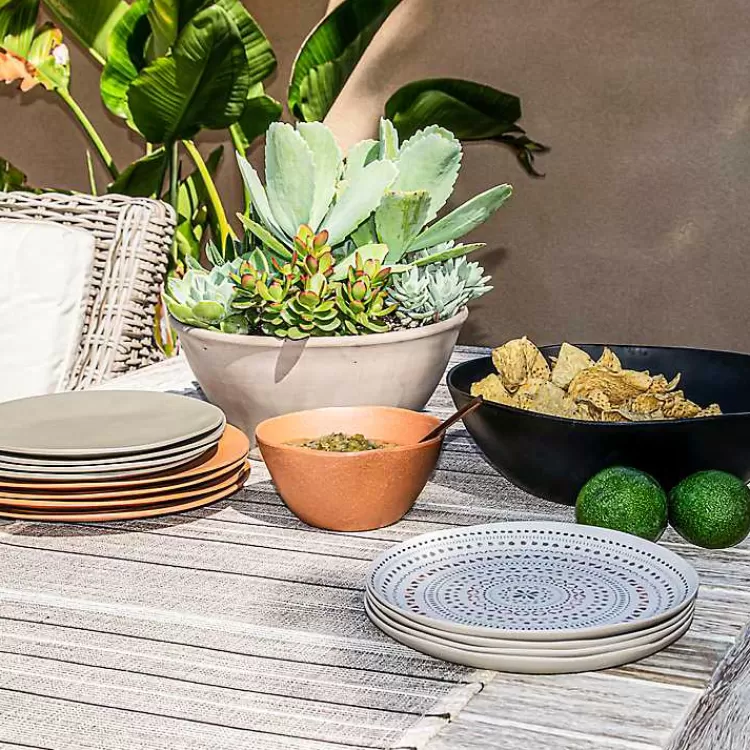 Black Melamine Santal Serving Bowl>Kirklands Home New