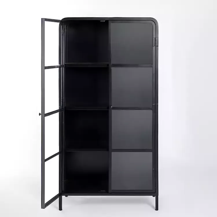Metal & Glass 2-Door Bentley Cabinet>Kirklands Home Clearance