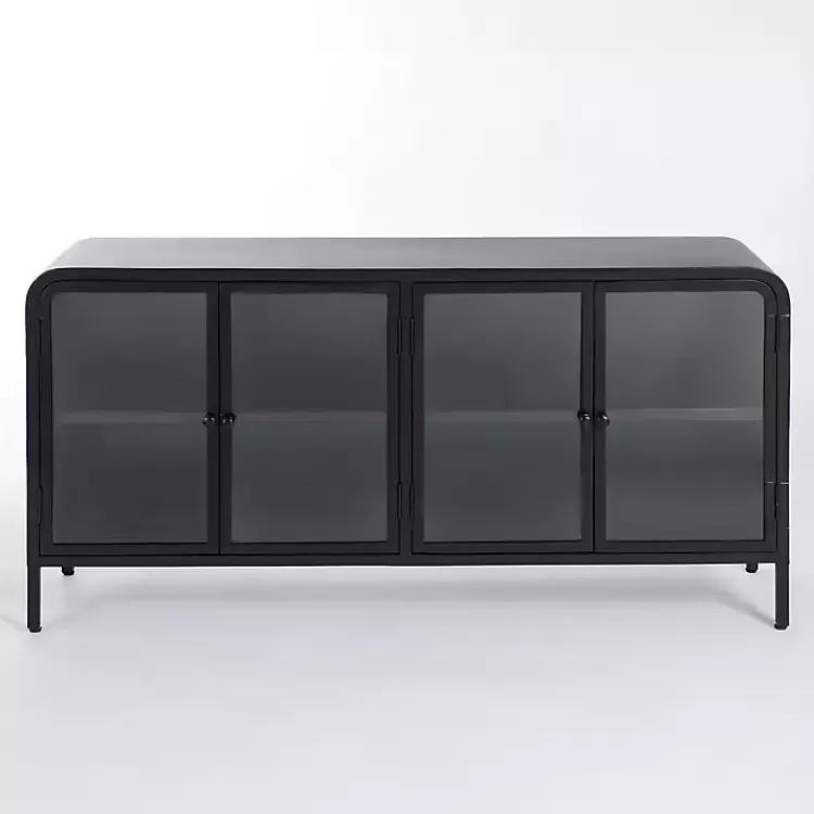 Metal & Glass 4-Door Bentley Cabinet>Kirklands Home Best Sale