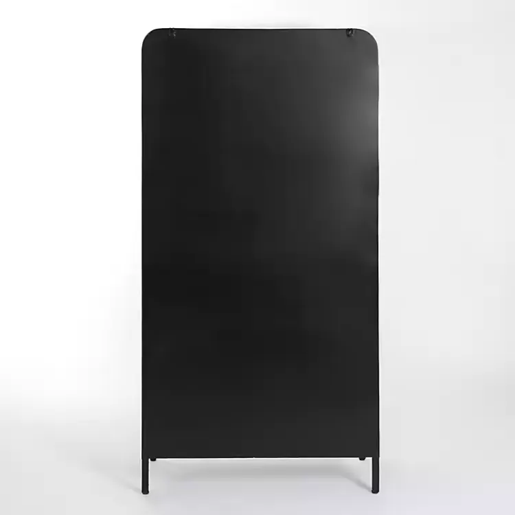 black_metal__glass_door_bentley_cabinet_4-1.webp Metal & Glass 2-Door Bentley Cabinet>Kirklands Home Clearance