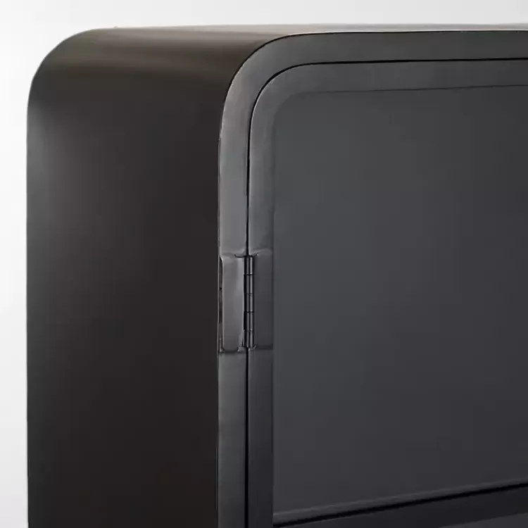 black_metal__glass_door_bentley_cabinet_5-1.webp Metal & Glass 2-Door Bentley Cabinet>Kirklands Home Clearance