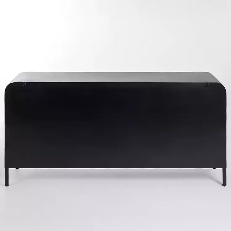 black_metal__glass_door_bentley_cabinet_5.webp Metal & Glass 4-Door Bentley Cabinet>Kirklands Home Best Sale