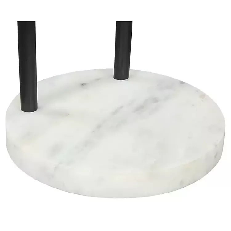 black_metal__marble_loop_accent_table_3.webp Black Metal & Marble Loop Accent Table>Kirklands Home Online